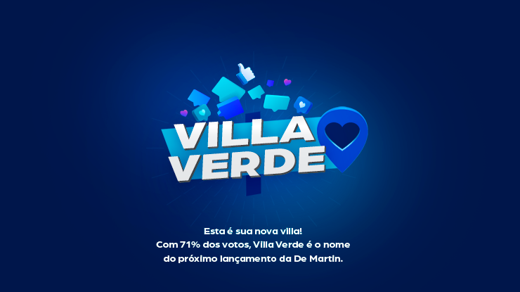 Votação popular escolhe próxima villa da Da Martin: Villa Verde Residencial Clube